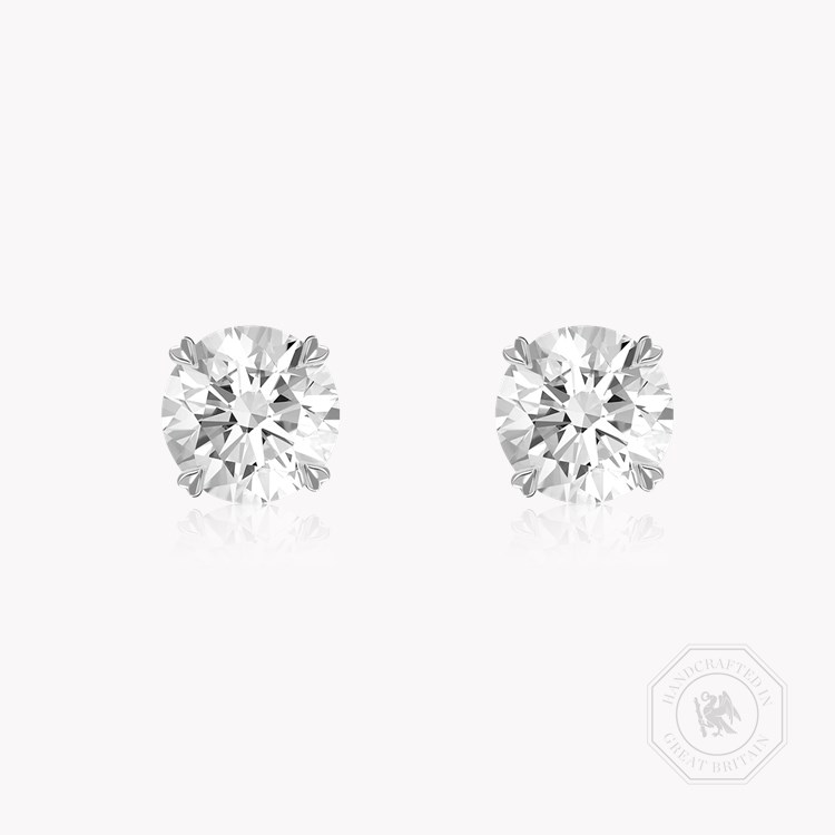 Windsor 1.40ct Diamond Stud Earrings Brilliant cut, Claw set_1
