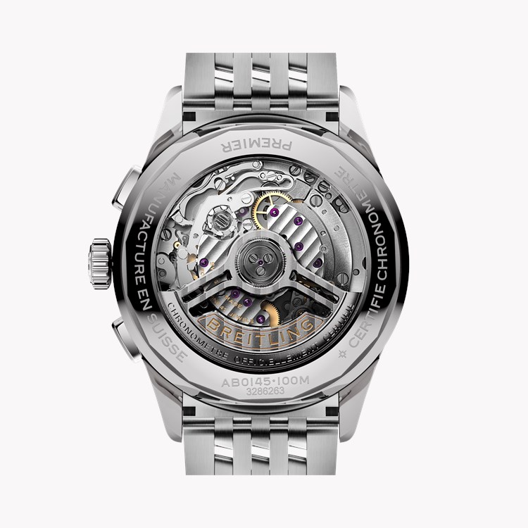 Breitling Premier BO1 Chronograph 42 42mm, Silver Dial, Arabic Numerals_2