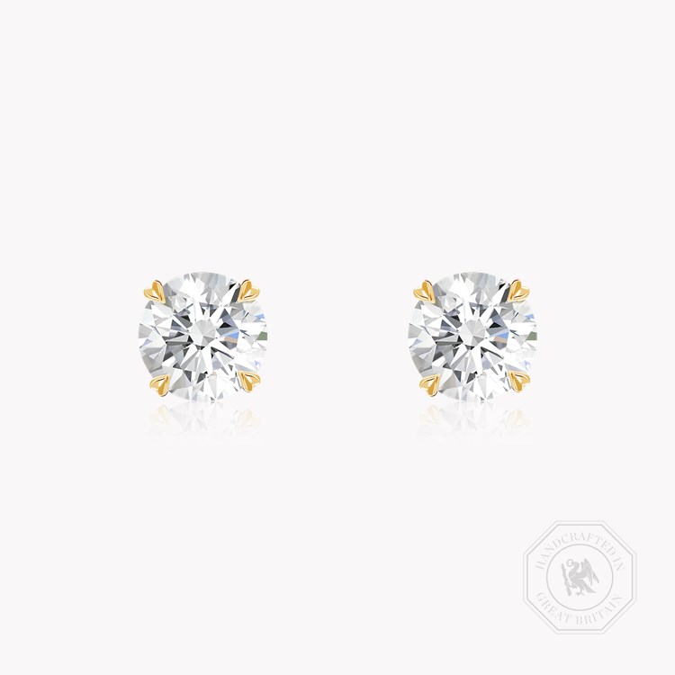 Windsor 1.10ct Diamond Stud Earrings Brilliant cut, Claw set_1