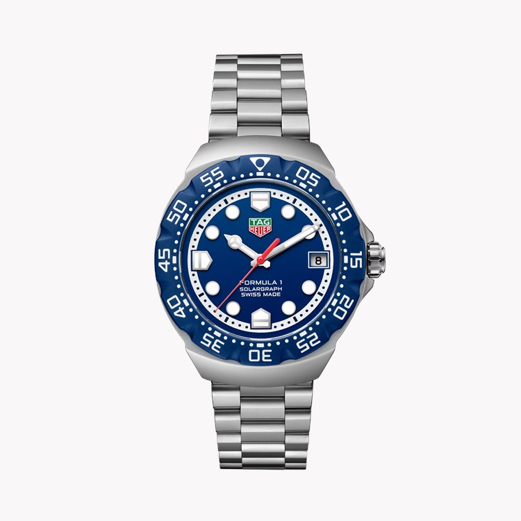TAG Heuer Formula 1 SolarGraph 38mm, Blue Dial, Dot Numerals_1