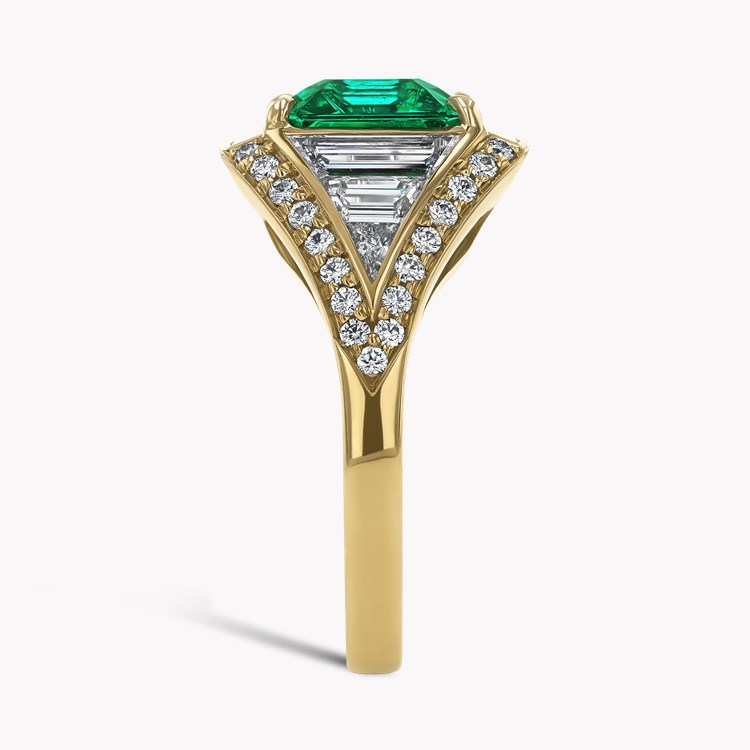 Masterpiece Astoria 4.006ct Muzo Emerald and Diamond Ring Octagonal, Baguette & Brilliant Cut, Claw & Channel Set_4