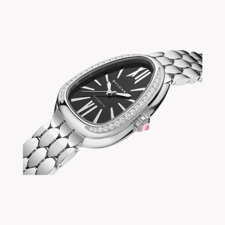 Bvlgari Serpenti Seduttori 34mm, Black Dial, Baton/Roman Numerals_2
