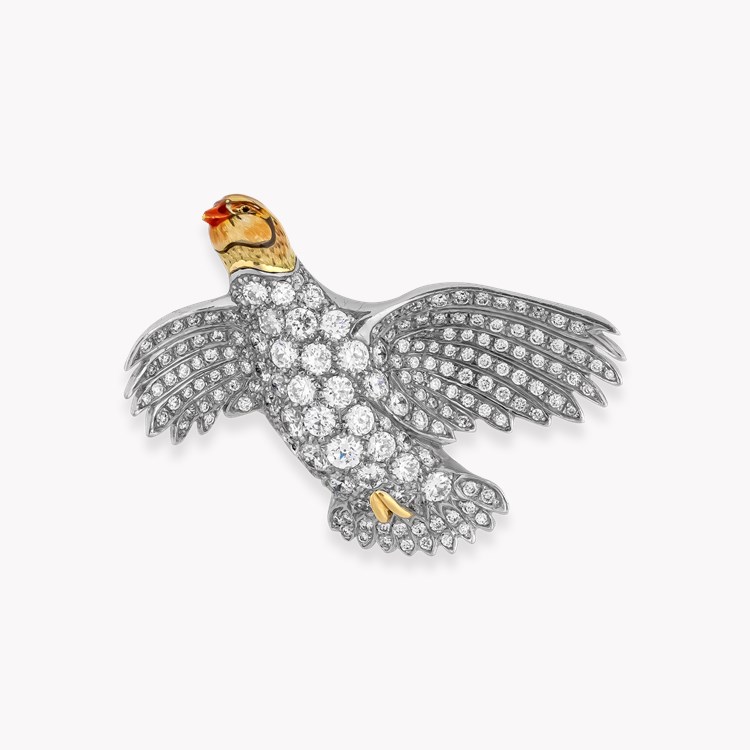 Brilliant Cut Diamond Brooch