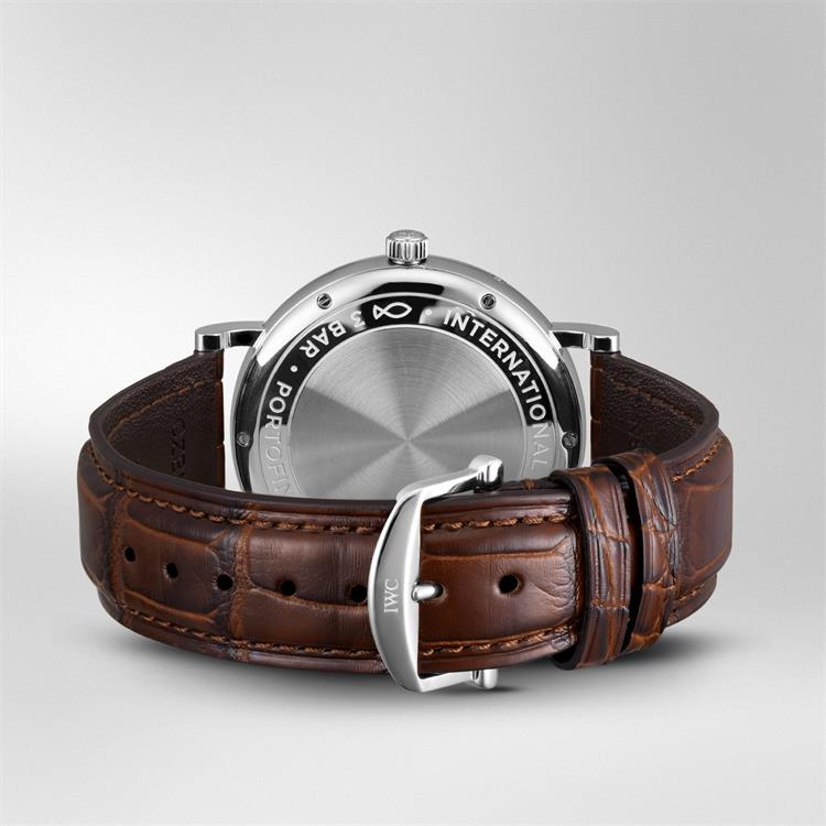 IWC Portofino Automatic Moonphase 40mm, Silver Dial, Baton Numerals_4
