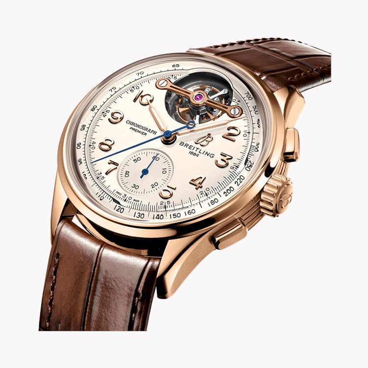 Breitling Premier B21 Chronograph Tourbillon 42mm, Silver Dial, Arabic Numerals_3