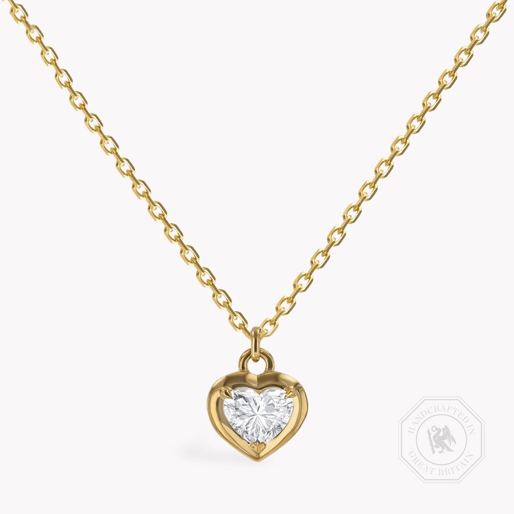 Skimming Stone 1.14ct Diamond Pendant Heart Shaped, Claw Set_1