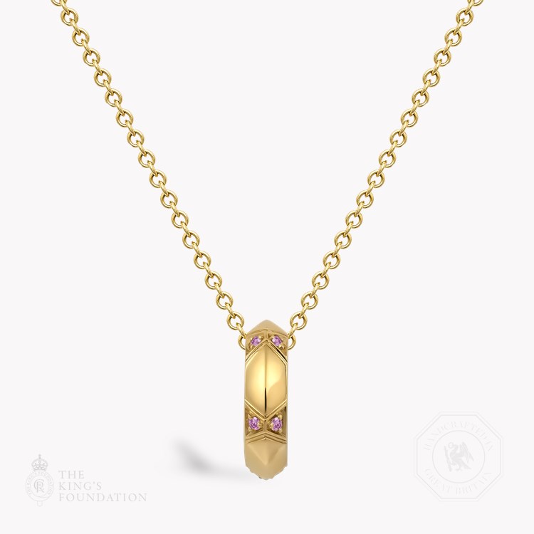 Origins Small Pink Diamond Pendant Brilliant Cut, Grain Set_1