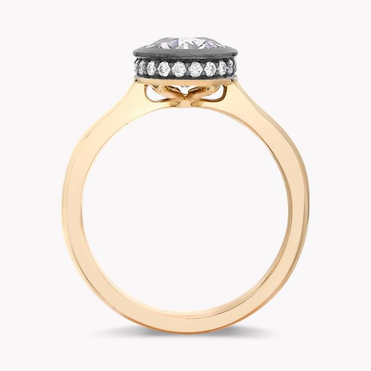 Legacy 1.35ct Diamond Solitaire Ring Old Cut, Rubover Set_3