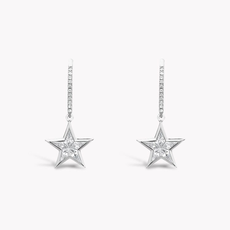 RockStar Diamond Drop Earrings Kite Cut, Rubover Set_1