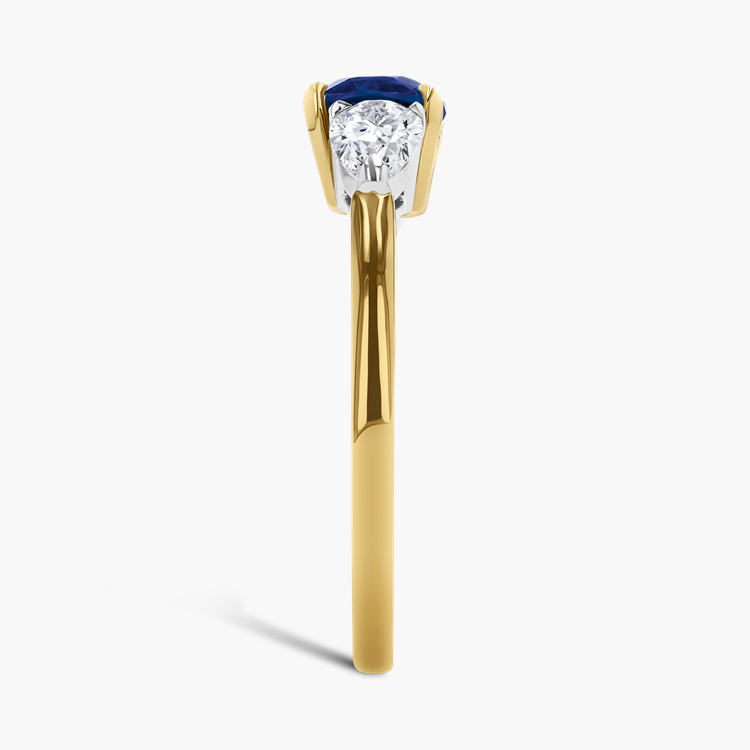 Cushion Cut 2.56ct Madagascan Sapphire and Diamond Ring Cushion Cut, Claw Set_4
