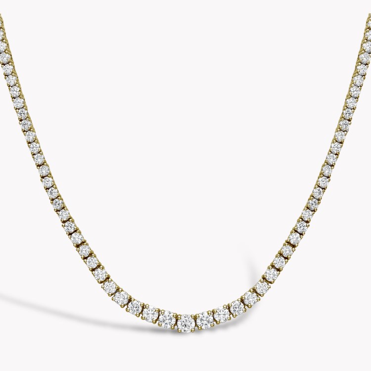 Brilliant Diamond Line Necklace Brilliant cut, Claw set_2