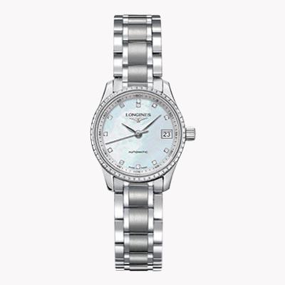 Longines Master collection   L2.128.4.87.6 25.5mm, Mother of Pearl Dial, Diamond Numerals_1