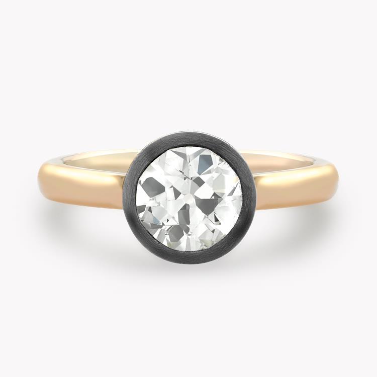 Legacy 1.35ct Diamond Solitaire Ring Old Cut, Rubover Set_2