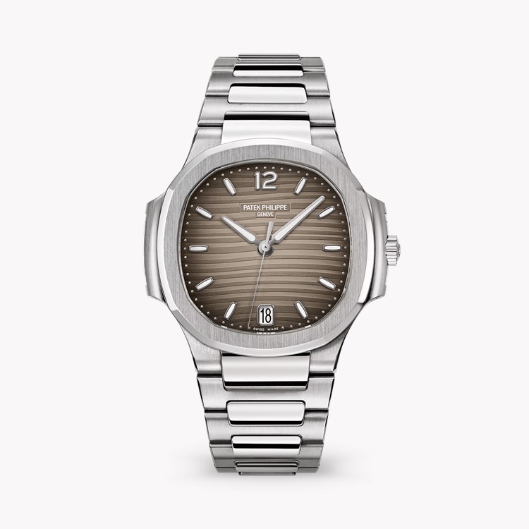 Patek Philippe Nautilus 35.2mm, Grey Dial, Baton/Arabic Numerals_1