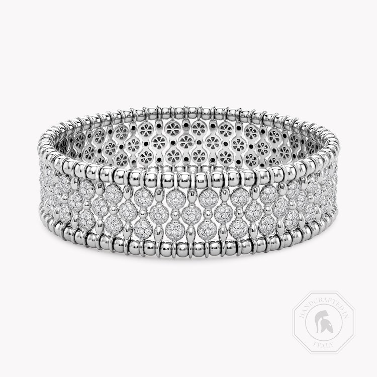 Bohemia Diamond Wide Bangle Brilliant cut, Claw set_1