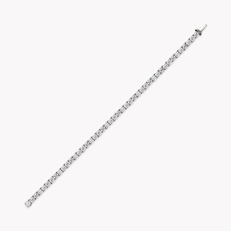 Contemporary Brilliant Cut Diamond Line Bracelet Brilliant cut, Claw set_2