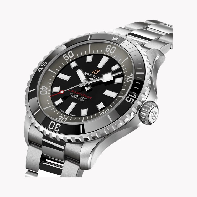 Breitling Superocean 44mm, Black Dial, Baton Numerals_3