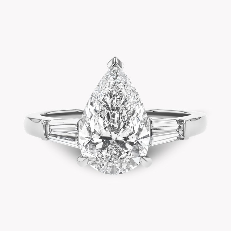 Regency Pear Shaped 2.52ct Diamond Solitaire Ring Pear Shaped, Claw Set_2