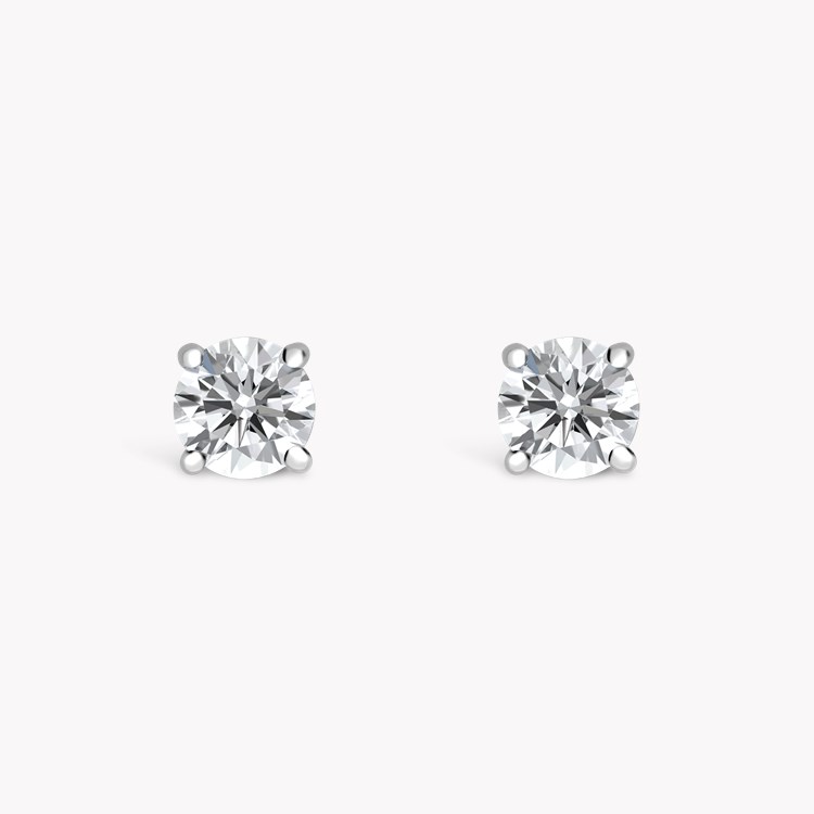 Contemporary Brilliant Cut 0.80ct Diamond Stud Earrings Brilliant cut, Claw set_1