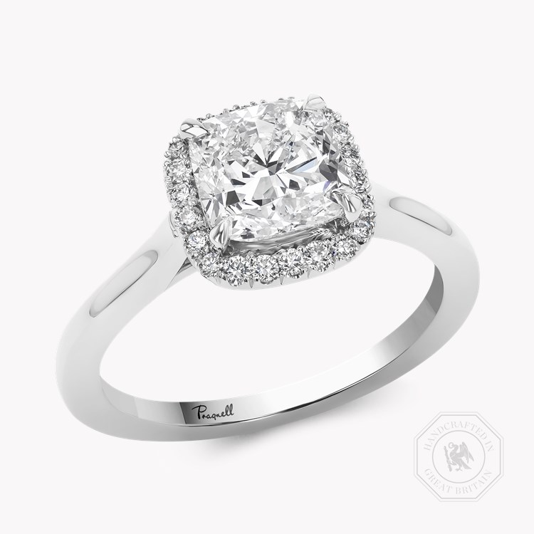 Celestial 1.80ct Cushion Cut Diamond Cluster Ring Modern Cushion Cut, Claw Set_1