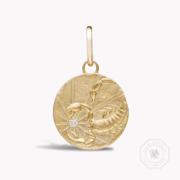 Scorpio Pendant Charm Brilliant cut, Claw set_1