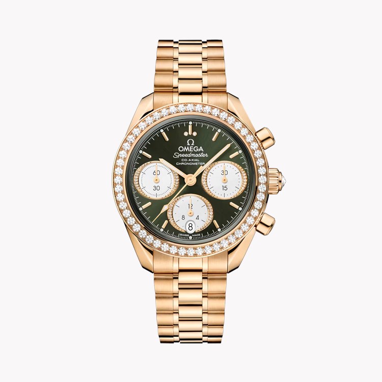 OMEGA Speedmaster 38 O32455385060001 Watch - 38mm, Green Dial 