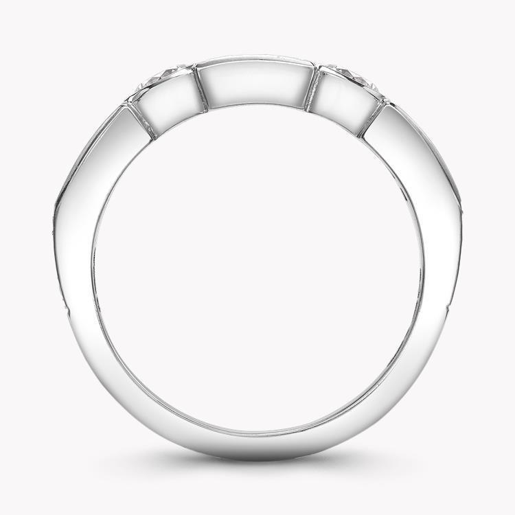 Antrobus Diamond Half Eternity Ring Brilliant & Baguette Cut, Rubover Set_3