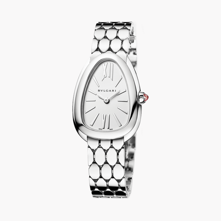 Bvlgari Serpenti Seduttori 33mm, Silver Dial, Roman & Baton Numeral_2