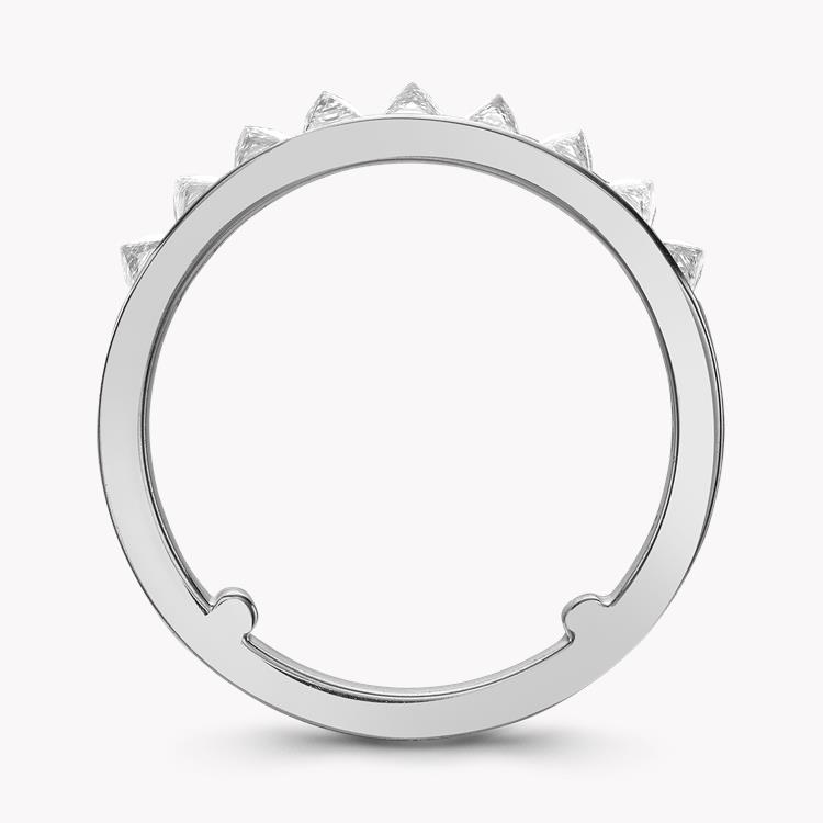 RockChic Domed 0.77ct Diamond Small Half Eternity Ring Princess Cut, Channel Set_3