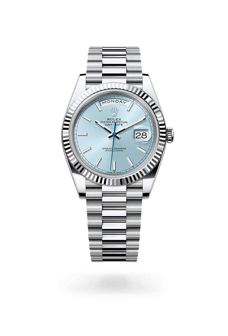 Day-Date 40, Oyster, 40 mm, platinum