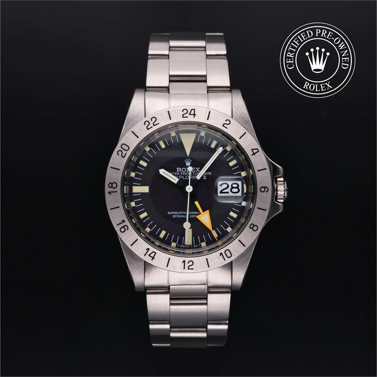 Explorer II with a bezel and bracelet