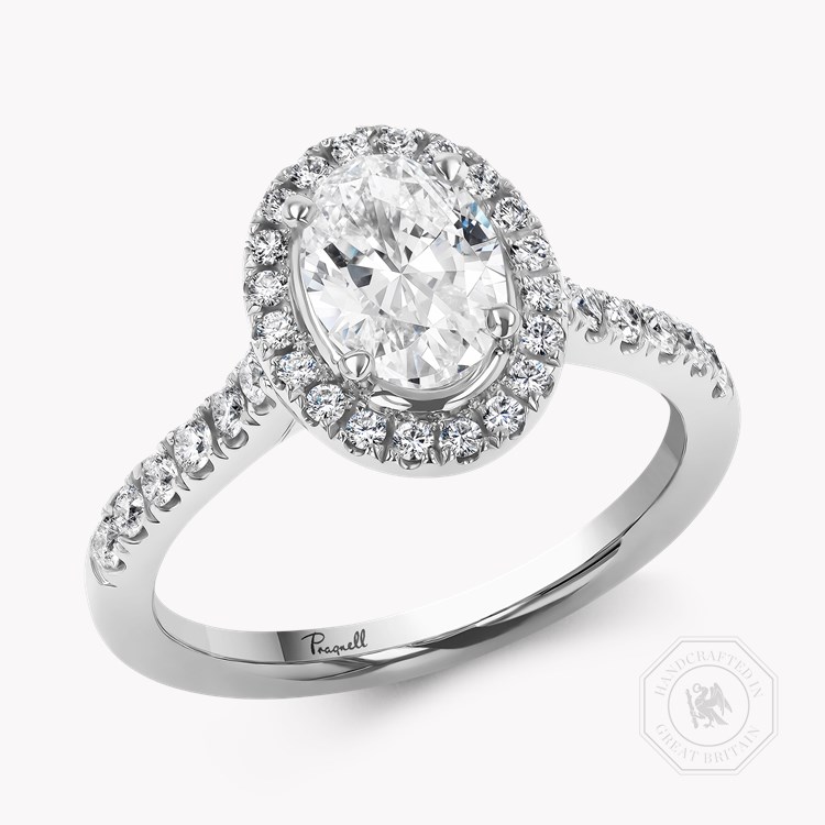 Celestial 0.30ct Oval Cut Diamond Cluster Ring Oval Cut, Claw Set_1