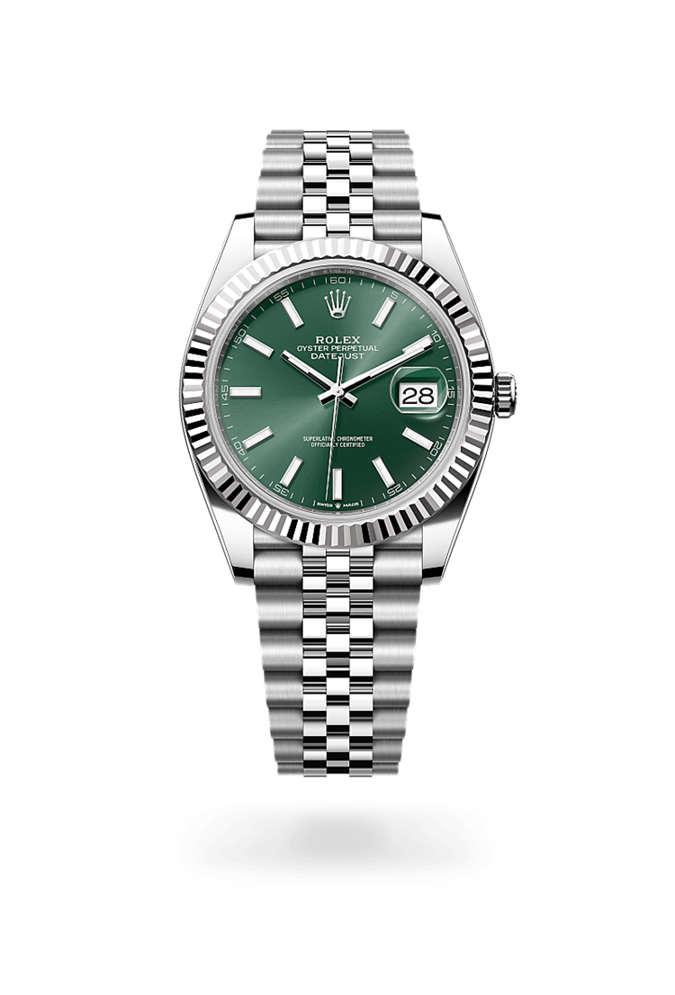 Datejust 41, Oyster, 41 mm, Oystersteel and white gold