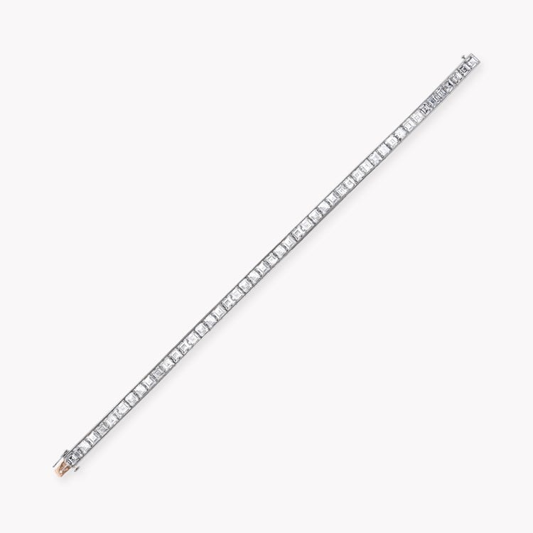 Carré Cut 16.29ct Diamond Line Bracelet Carré Cut, Channel Set_2