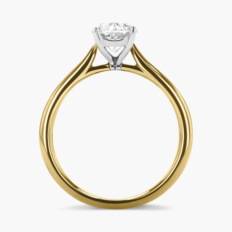 Gaia 0.70ct Pear Shaped Diamond Ring Pear Shaped, Claw Set_3