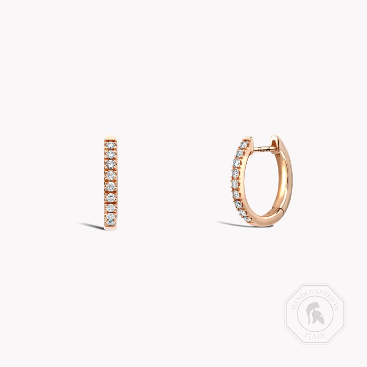 Brilliant Cut Diamond Hoop Earrings Brilliant Cut, Grain Set_1