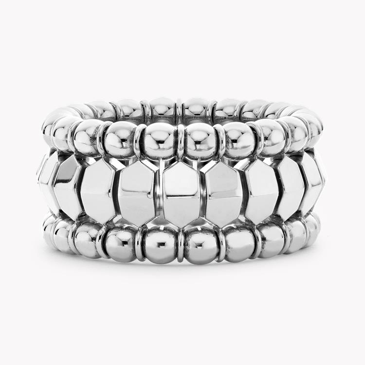 Bohemia Polished Expandable Ring in White Gold _1