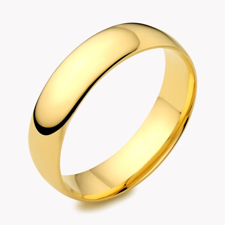6mm Light Court Wedding Ring in 18CT Yellow Gold _1
