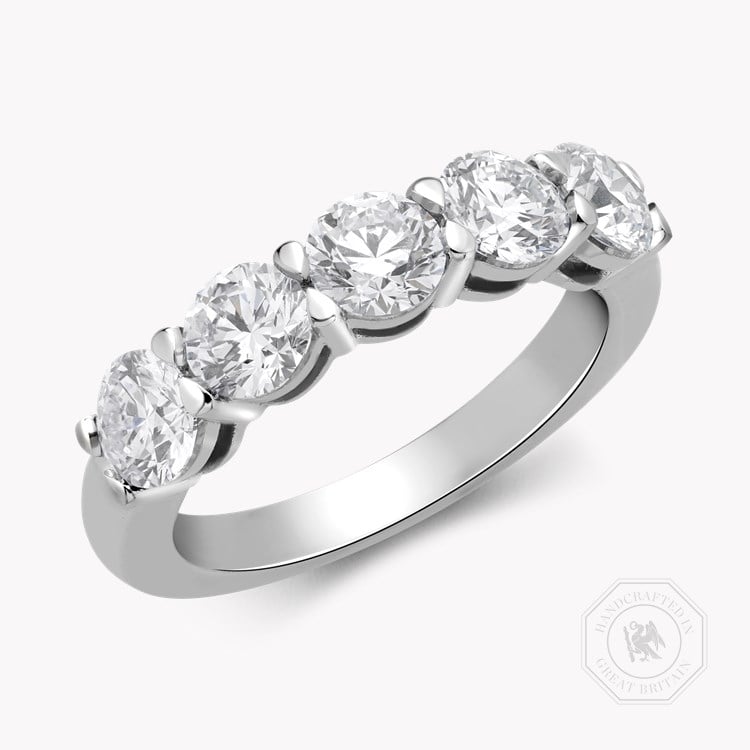 Five Stone Diamond Ring Brilliant cut, Claw set_1