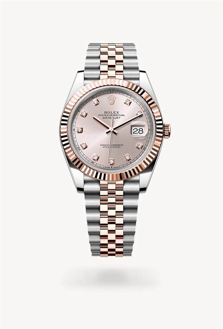 Datejust 41, Oyster, 41 mm, Oystersteel and Everose gold