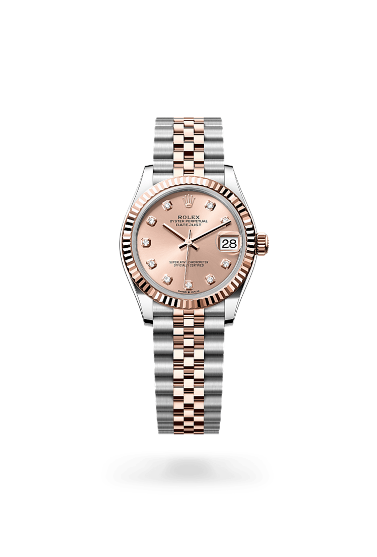 Datejust 31, Oyster, 31 mm, Oystersteel and Everose gold