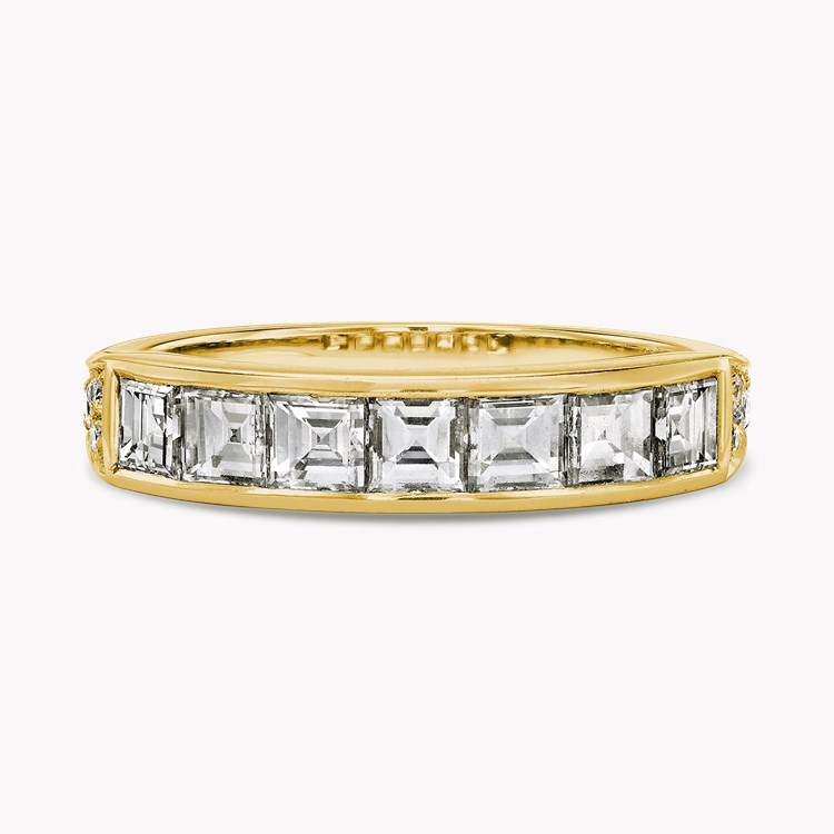 Antrobus 1.15ct Diamond Half Eternity Ring Carré Cut, Rubover Set_2
