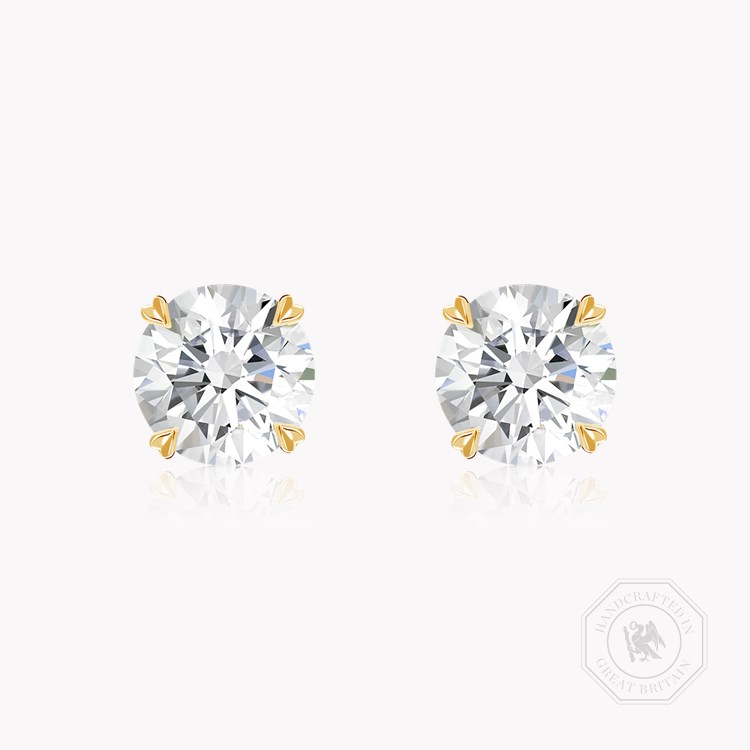 Windsor 2.02ct Diamond Stud Earrings Brilliant cut, Claw set_1