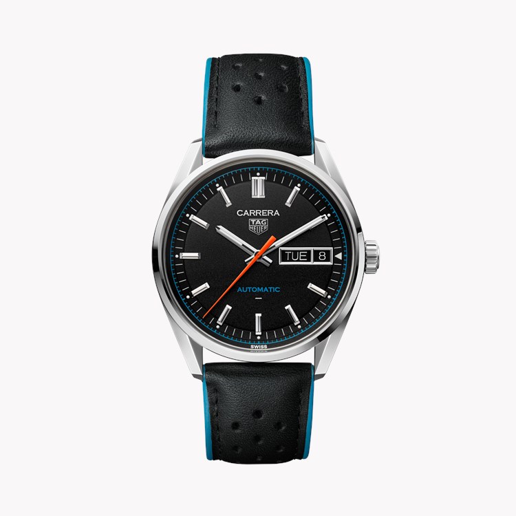 Tag Heuer Carrera Day-Date 44mm, Black Dial, Baton Numerals_1