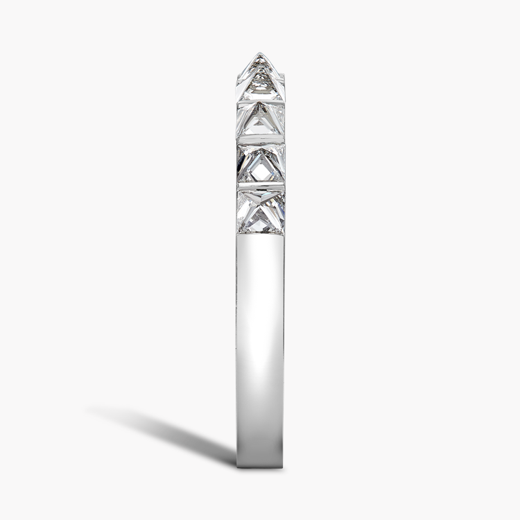 RockChic 0.79ct Diamond Half Eternity Ring Inverted Princess Cut. Bar Set_4