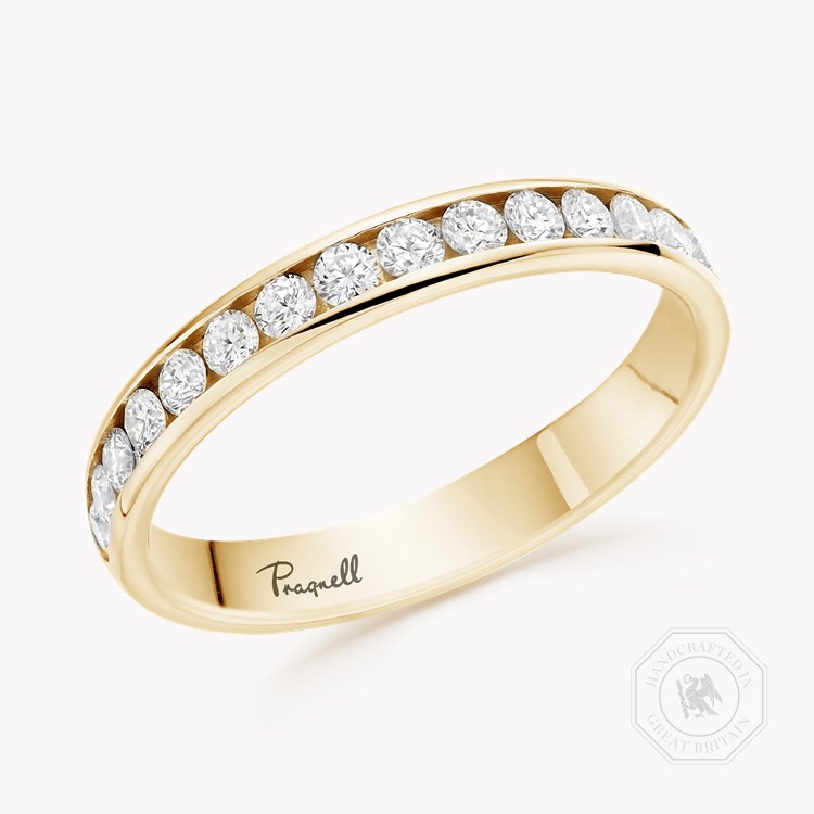 Brilliant Cut Diamond Half Eternity Ring