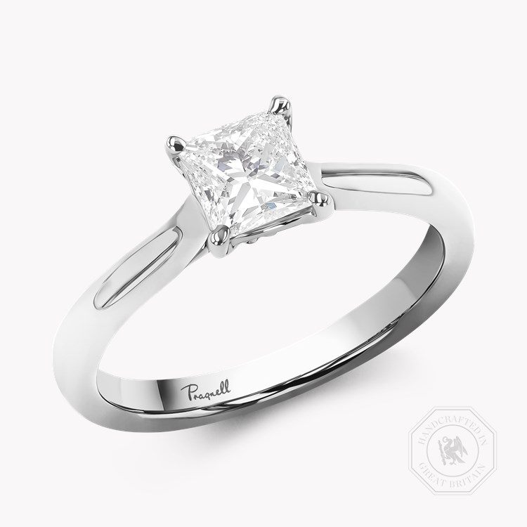 Gaia 0.40ct Princess Cut Diamond Ring Princess Cut, Claw Set_1