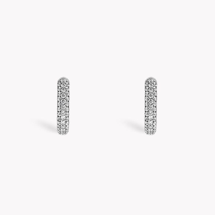 Havana 0.74ct Diamond Hoop Earrings Brilliant Cut, Pave Set_2
