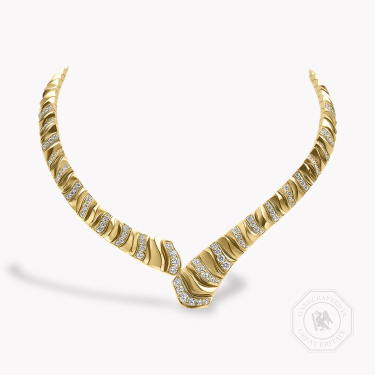 Masterpiece Brilliant Cut 7.34ct Diamond Dune Necklace Brilliant cut, Claw set_1