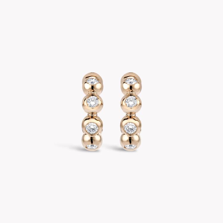 Bohemia Diamond Hoop Earrings   0.21ct in Rose Gold